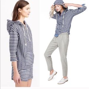 J .CREW Stripped Baja Sweater Sz M